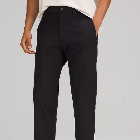 NWOT Lululemon Black Commission Slim-Fit Pant 39" Length Warpstreme, Size 30 - Picture 1 of 14